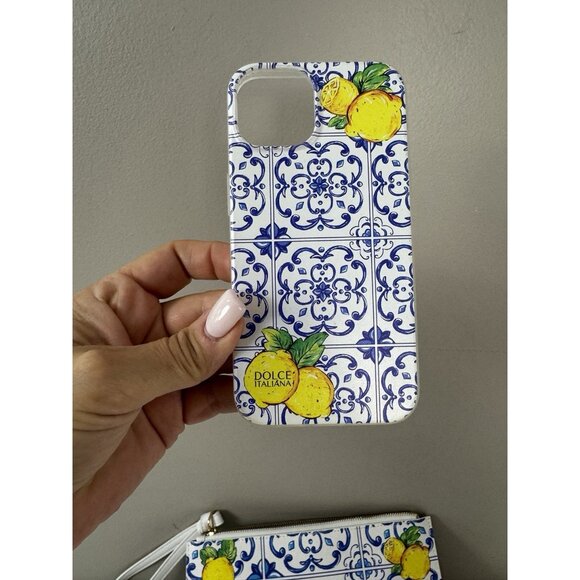 Dolce Italiano Sicily Limone Wristlet Phone Case Italian Summer Lemon Tile Mosai - Picture 5 of 14